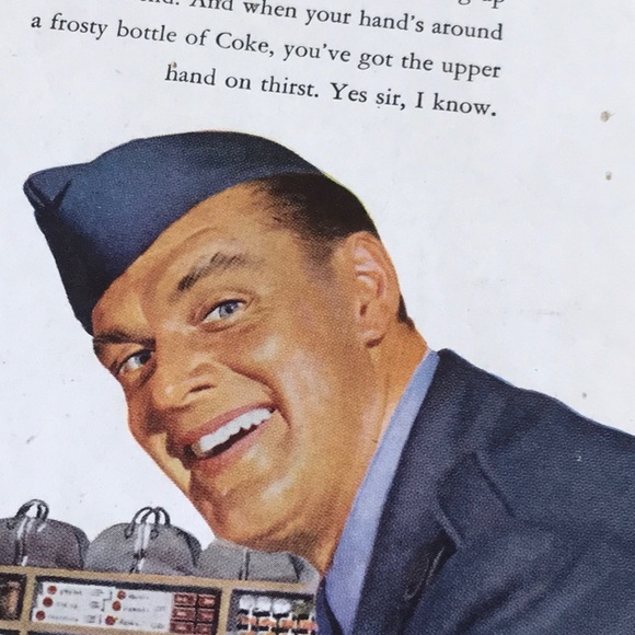 Coca Cola 1952 ad IBM Slide Rule ad 1952 card stock paper - Picture 5 of 6